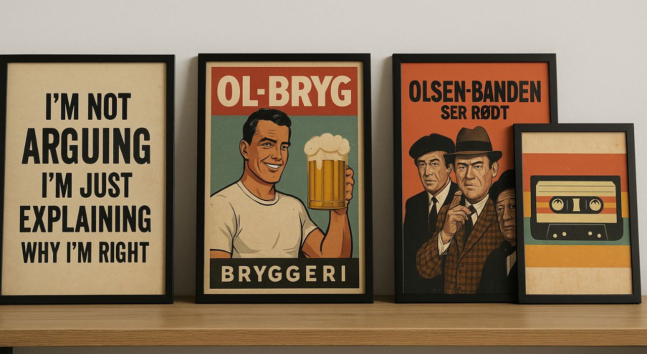 Sjove plakater til Fars Dags gave